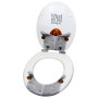 OGOMONDO Sedile Copri WC Universale Frizionato Fantasia MDF Chiusura Rallentata *** CONFEZIONE 1 pz., Fantasia Coral