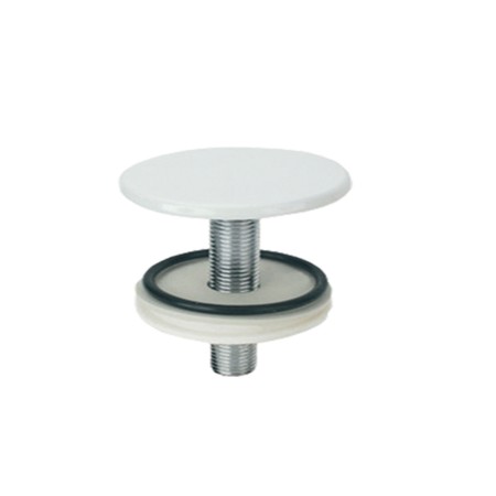 Tappo Copri Foro Per Bidet Lavabo Lavello Ottone Bianco *** Pezzi 12