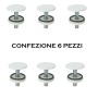 Tappo Copri Foro Per Bidet Lavabo Lavello Ottone Bianco *** Pezzi 12