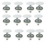 Tappo Copri Foro Per Bidet Lavabo Lavello Ottone Bianco *** Pezzi 6
