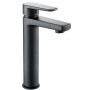 Ogomondo Miscelatore Rubinetto Lavabo Appoggio Africa Bocca Alta Nero *** CONFEZIONE 1 pz.
