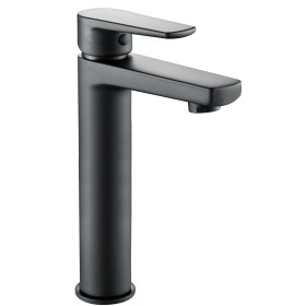 Ogomondo Miscelatore Rubinetto Lavabo Appoggio Africa Bocca Alta Nero *** CONFEZIONE 1 pz.