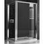 Ogomondo Lato Fisso per Porta Saloon Battente Doppia Anta Cristallo Temprato Varie Misure  *** CONFEZIONE 1 pz., Misure 87-90.5x
