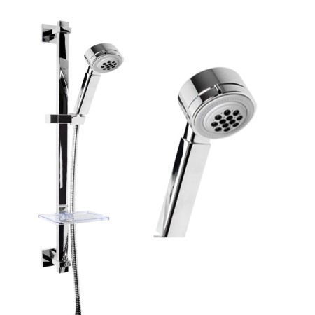 Asta Doccia Saliscendi 007 Completo Doccetta 4 Funzioni Anticalcare Multigetto H 80 CM *** Pezzi 5