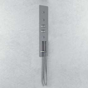 Wall Kit A Parete Da Incasso A Muro Acciaio Inox Cromato Lucido Deviatore Doccetta Doccia *** CONFEZIONE 1 pz.