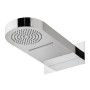 Soffione Doccia a Parete Acciaio Inox Punta Tonda Con Cascata *** CONFEZIONE 1 pz.