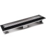 Canale Canaletta Pavimento Lineare Scarico Doccia Full Inox Mattonella Canalina *** Pezzi 1 pz., Misure L785xH63 115 Mm