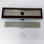 Canale Canaletta Pavimento Lineare Scarico Doccia Acciaio Inox Lucido Canalina *** Pezzi 1 pz., Misure L1085xH63 115 Mm