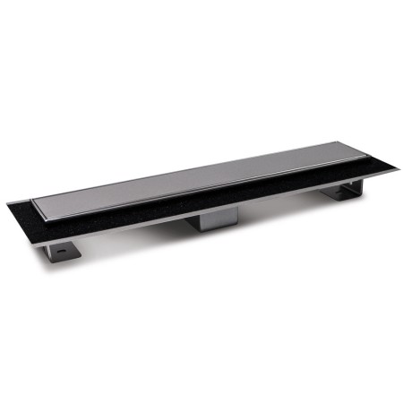 Canale Canaletta Pavimento Lineare Scarico Doccia Acciaio Inox Satinato Canalina *** Pezzi 1 pz., Misure L1185xH63 115 Mm