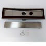 Canale Canaletta Pavimento Lineare Scarico Doccia Acciaio Inox Satinato Canalina *** Pezzi 1 pz., Misure L1085xH63 115 Mm