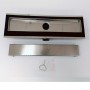 Canale Canaletta Pavimento Lineare Scarico Doccia Acciaio Inox Satinato Canalina *** Pezzi 1 pz., Misure L1085xH63 115 Mm
