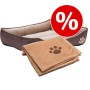 Set risparmio: Letto + Coperta Basic - L 90 x B 65 x H 20 cm + coperta