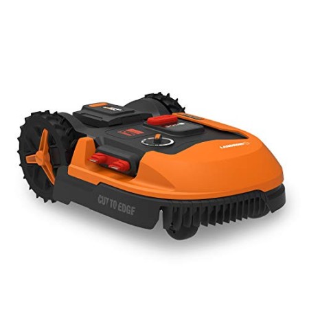 Worx WR147E L 1000 m2 - Tosaerba robot da 20 V, batteria agli ioni di litio 2,0 Ah, ricarica rapida, controllo APP, basso rumore