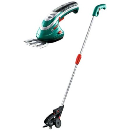 Bosch Home and Garden 0600833105 Sfoltiramu Tagliaerba, 3.6 W, 3.6 V, Schwarz, Grün, Metallisch