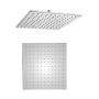 Ogomondo Soffione Doccia LED Square Quadrato Monogetto In Ottone Cromato  *** CONFEZIONE 1 pz., Misura 300x300 mm