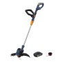 BlueRidge BR8151 - Tagliabordi a batteria, 18 V, 2,0 Ah, larghezza di taglio 25 cm, batteria e caricatore, linea di taglio 1 x 3