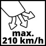 Einhell 3433533 Soffiatore di Foglie Senza Fili, Batteria agli Ioni di Litio da 18 V, Potenza Soffio 210 Km/H, Incluso 2.0 Ah e 