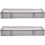 AmazonBasics - Contenitore portaoggetti sottoletto, con chiusura lampo, confezione da 2