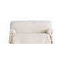 Eysa Bianca - Copridivano con fiocchi in cotone, Beige (Ecru) 2 posti, 140 - 180 cm