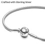 Pandora Me - Bracciale a maglia coda di topo e Argento Sterling, colore: argento, cod. 598408C00-16