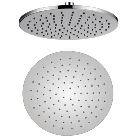 Ogomondo Soffione Doccia LED Round Tondo Monogetto In Ottone Cromato 8 mm *** Pezzi 1 pz., Misura Ø300