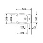 Sanitari Sospesi in Ceramica Vaso WC + Bidet Duravit *** CONFEZIONE 1 pz.