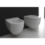 Sanitari Sospesi in Ceramica Vaso WC + Bidet Axa ONE con Sedile Incluso *** CONFEZIONE 1 pz.