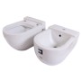 Sanitari Sospesi in Ceramica Vaso WC + Bidet Axa ONE con Sedile Incluso *** CONFEZIONE 1 pz.