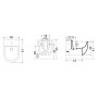 Sanitari Sospesi in Ceramica Vaso WC + Bidet Axa ONE con Sedile Incluso *** CONFEZIONE 1 pz.