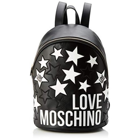 Love Moschino Jc4086pp1a, Borsa a Zainetto Donna, Nero (Nero), 18x38x40 cm (W x H x L)