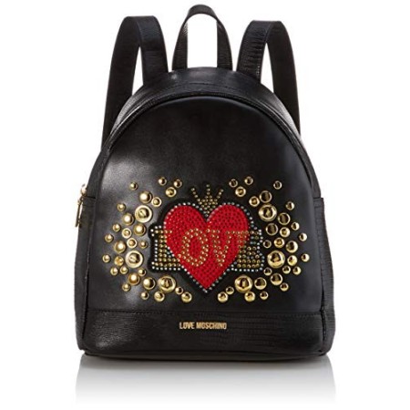 Love Moschino Pu, Borsa a Zainetto Donna, (Nero), 30x11x28 cm (W x H x L)