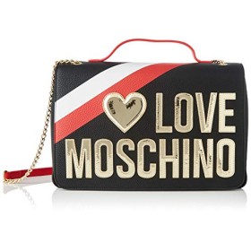 Love Moschino Jc4285pp0a, Borsa a Tracolla Donna, Nero (Black), 12x23x33 cm (W x H x L)