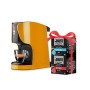 Bialetti Opera Macchina Espresso Alluminio Sistema caffè d'Italia, 15 Bar, Ocra + 32 Capsule Omaggio, 1450 W