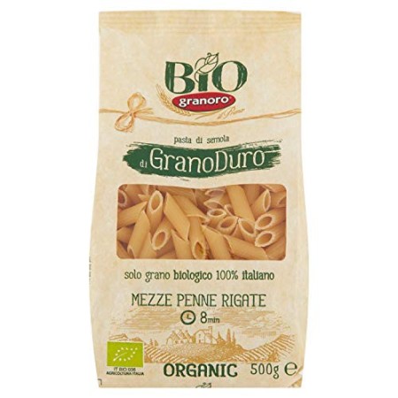 Bio Granoro Mezze Penne Rigate - 4 confezione da 30 g