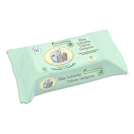 Naturaverde Bio - Prodotto per Neonato e prima infanzia - Salviettine Ultra Soft - 64 Pezzi - [confezione da 7]