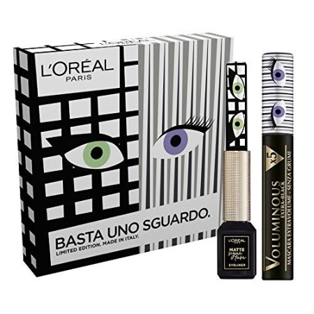 L'Oréal Paris Kit Make Up Occhi Edizione Limitata Basta uno Sguardo, Cofanetto Occhi con Mascara Volumizzante e Allungante + Ey