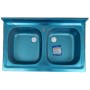 Ariston Lavello Cucina ad Incasso 2 Vasche in Acciaio Inox Cromato 90 cm *** CONFEZIONE 1 pz.