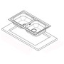 Ariston Lavello Cucina ad Incasso 2 Vasche in Acciaio Inox Cromato 90 cm *** CONFEZIONE 1 pz.