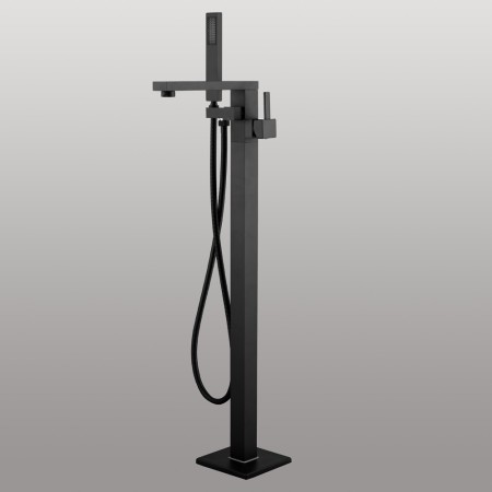 Ogomondo Miscelatore a Pavimento Per Vasca Freestanding Black Calcutta in Ottone *** CONFEZIONE 1 pz.