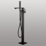 Ogomondo Miscelatore a Pavimento Per Vasca Freestanding Black Calcutta in Ottone *** CONFEZIONE 1 pz.