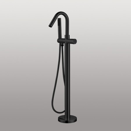 Ogomondo Miscelatore a Pavimento Per Vasca Freestanding Black Delhi in Ottone *** CONFEZIONE 1 pz.