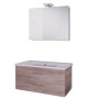Mobile da bagno sospeso Spring  Corda con lavabo specchio MADE IN ITALY *** CONFEZIONE 1 pz., Misura L85xP47xH50 cm