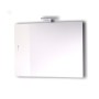 Mobile da bagno sospeso Spring  Cenere con lavabo specchio MADE IN ITALY *** CONFEZIONE 1 pz., Misura L85xP47xH50 cm