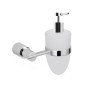 DISPENSER con Beccuccio per Sapone da Bagno a Parete Orchidea in Ottone Cromato  *** CONFEZIONE 1 pz.