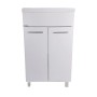 Ellemmeci Lavatoio Bianco con Doppia Anta Collezione Medusa 50x50 cm *** CONFEZIONE 1 pz.