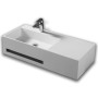Ogomondo Lavabo Alex in Artificial Stone Bianco Opaco Matt *** CONFEZIONE 1 pz.