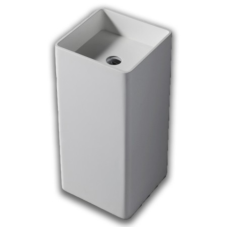 Lavabo Free Standing Magnus Artificial Stone Bianco Opaco Matt *** CONFEZIONE 1 pz.