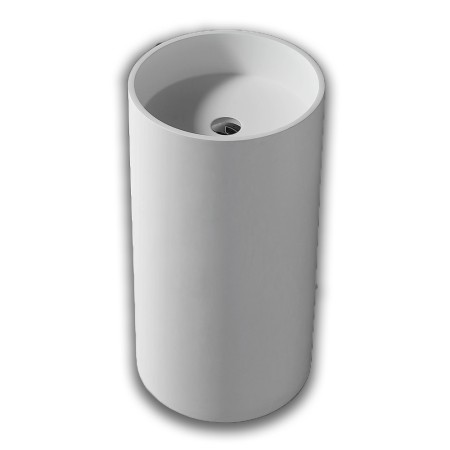 Lavabo Free Standing Klaus Artificial Stone Bianco Opaco Matt *** CONFEZIONE 1 pz.