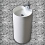 Lavabo Monoforo Free Standing Klaus Plus Artificial Stone Bianco Opaco Matt *** CONFEZIONE 1 pz.