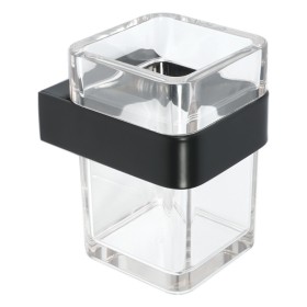 Ogomondo Porta Spazzolini Nero Da Parete Serie 25 Acciaio Verniciato  *** CONFEZIONE 1 pz.